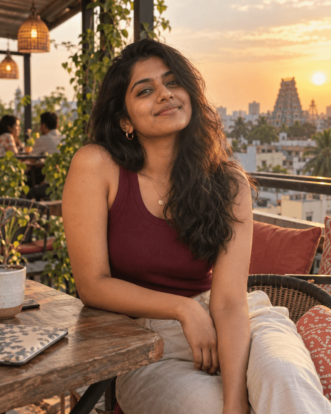 Maya, a fictional demo member in Chennai